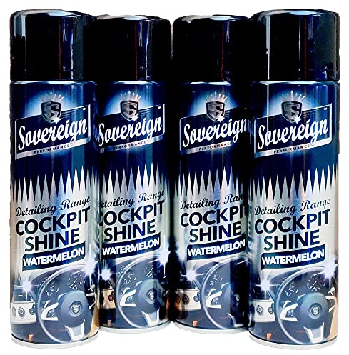 Sovereign WATERMELON Car Dashboard Cockpit Shine Cleaner Scented Spray 4 x 500ml
