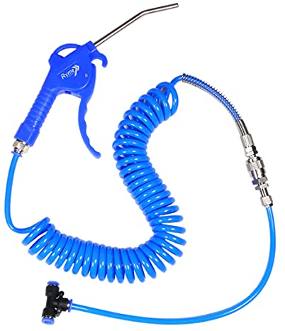 Cabin Cleaning Kit for Truck Air Blow Gun with 4m Elastic Hose, Cleaning Gun Compressed Air, Blown Dust Gun