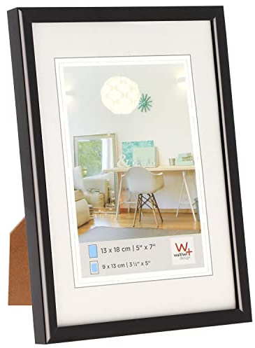 walther design Cadre photo walther design acier 40 x 60 cm avec verre d’art, cadre en plastique New Lifestyle KVX460D