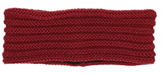 Sterntaler Baby Jungen Stirnband Baby Strick Rippenmuster Winter-Stirnband - Baby Stirnband - gefüttert mit Baumwollfleece - dunkelrot, 53