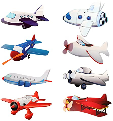 RUIXIA 30 Pcs Flugzeug Hängedekoration Deko-Wirbel Spiral Girlanden Deckenhänger für Mädchen Junge Kinderparty Geburtstags Dekoration