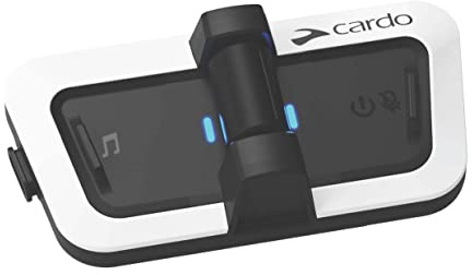 Cardo PACKTALK Outdoor Solo Pack, Helm-Kommunikationssystem, ideal für Ski, Snowboard und Radfahren (Weiß, Einzelpackung)
