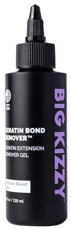 Big Kizzy Keratin Bond Remover - Gel Remover for Keratin Extensions - Gentle, Damage free Removal - 4oz