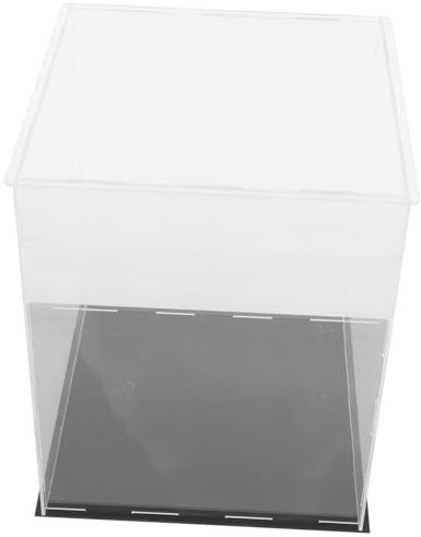 Toddmomy Kasten Aufbewahrungsbox Figur Vitrine Desktop Aufbewahrungskoffer Für Kunsthandwerk Figurenvitrine Modell-Display-Box Sammler Vitrine Figurenorganisator Spielzeug Baseball Acryl