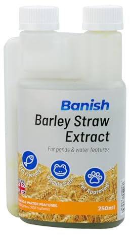 Pisces Banish Barley Straw Extract 250ml Pond Water Treatment Blanketweed Algae Remover