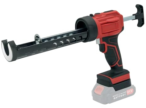 Kartuschenpresse Akku, Akku Kartuschenpresse Kompatibel für Makita 18V, 2.500 N Akku Silikonpistole für 300ml-Kartuschen, Silikonspritze Akku mit 4 Geschwindigkeiten und LED, für Spachteln- OHNE AKKU