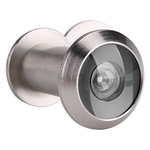 Mirilla para puerta, anillo digital grueso, mirilla de puerta de aleación, cámara de entrada, soporte para taladro de mano, cámaras de zinc conectadas digitales, monitoreo de ojo savedal wifi (plata