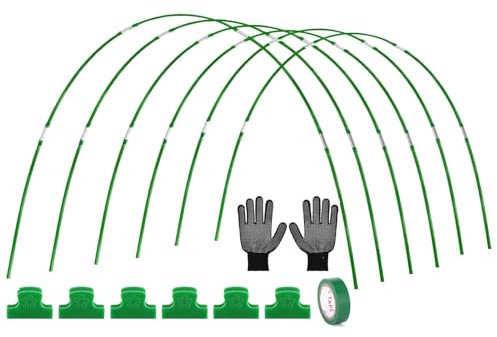 Neumáticos de jardín | 98 unidades de neumáticos de invernadero | Neumáticos flexibles de protección de plantas | Cloche de jardín reutilizable | túnel de marco de invernadero | Neumáticos de apoyo de