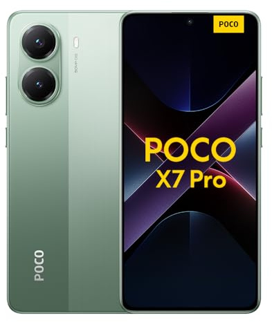 XIAOMI Poco X7 Pro Smartphone, 8+256GB, Grün, 50MP Hauptkamera mit OIS, 6000mAh (typ.) Akku mit 90W HyperCharge, IP68, KI-Funktionen