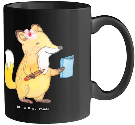 Mr. & Mrs. Panda Tasse Polsterin Glanz - Geschenk, handgemacht, Handarbeit, Möbel restaurieren, Schöne Teetassen, Tasse bedrucken, Berufspassion,