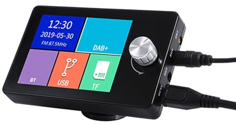 KMGDM Ricevitore a 2,8 pollici della radio di Digital dell'automobile di HiFi con DAB+ per il suono migliorato di intrattenimento superiore di musica