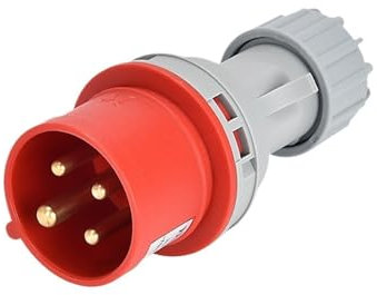 KKCZOFMJ Conector Industrial de Enchufe trifásico de 3 núcleos, 4P5, 16 A/32 A, Impermeable, no a Prueba de explosiones, IP44(4p16a Ip44 Plug GP 252)