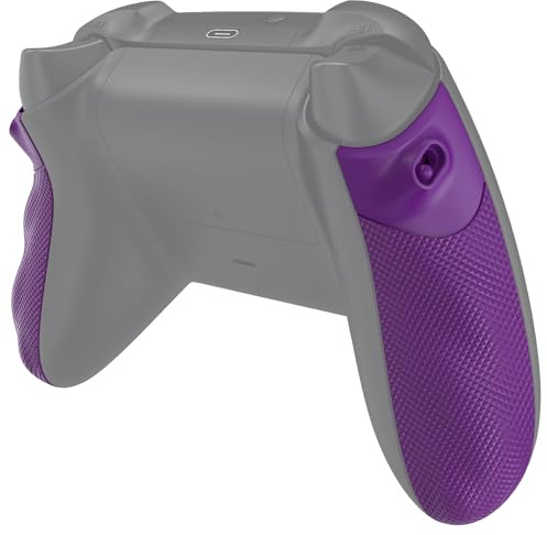 eXtremeRate Flexor Rubberized Side Rails Grips Trigger Stop Kit for Xbox Series X/S Controller, Anti-Slip Ergonomic Trigger Stopper Handle Grips for Xbox Core Controller – Mist Purple