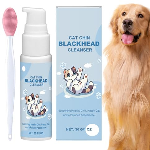 Cat Black Chin Cleaner - Lozione detergente profondo, e delicato spray per la rimozione | soluzione peeling sicura per cani, gattini, animali domestici, cura del pelo, igiene, salone di