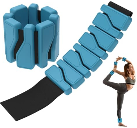 Ankelvikter – 2 x handvikt för kvinnor, justerbar handledsrem i silikon med hållbart material, fitnesstillbehör med bekväm passform för promenader balett pilatesutrustning armband stöd