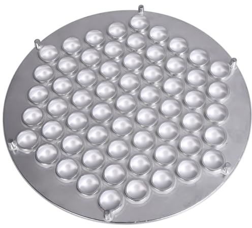 Cortador de bolas de masa de aluminio de grado profesional, práctico cortador de albóndigas de 61 cavidades, ideal para la preparación de alimentos a granel, herramienta profesional para cocinas y