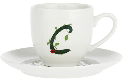 La Porcellana Bianca TAZZINE da Caffe Lettera C Collezione ATUPERTU