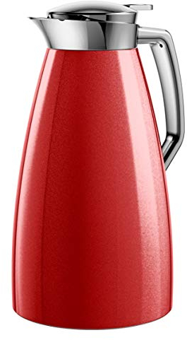 Emsa F4140300 Plaza Isolierkanne | 1 Liter | Aroma Diamond | Quick-Tip-Verschluss | rot, XL