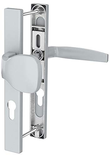 Premium Drückergarnitur Victory DHS 92mm - Rechteckig - Griff-Knauf, Farbe:Silber F1, Schildbreite:25mm