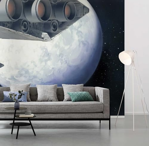 Komar Star Wars - Papel pintado fotográfico, Fieltro, Schwarz, Weiß, 500 x 250 cm (Breite x Höhe), Bahnbreite 50 cm