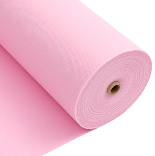 Longing Home Tischdeckenrolle, 1.18 × 25M, Rosa | Einweg Vlies Stoffähnlich Tischdecke Rolle, Meterware Tischtuchrolle, für Geburtstag, Party, Taufe, Hochzeit, Bierfest & Deko