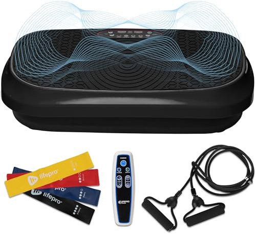 Lifepro Waver - Mini Placa vibratoria – Máquina de Ejercicio de Plataforma de vibración para Todo el Cuerpo – Equipo de Entrenamiento para el hogar y Viajes para pérdida de Peso, tonificación y