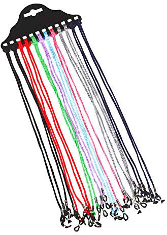 Cetornie 12 Pieces Nylon Spectacle Frame Cord Sunglasses Holder Cord Eyeglasses Neck Cord String for Decoration and Sports