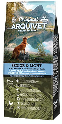 Arquivet Original Senior Y Light – Futter für ältere Hunde – Huhn und Reis – braun, 12 kg (1 Stück)