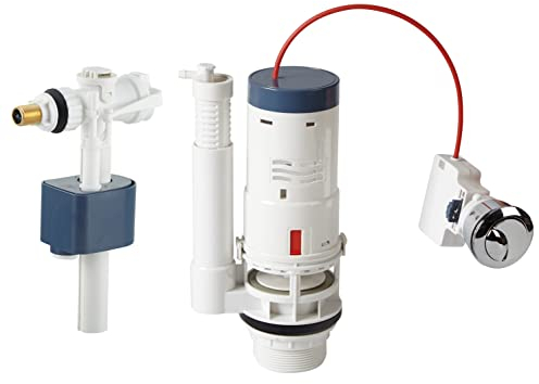Ensemble Chasse d'Eau avec Robinet Flotteur et Mécanisme à Câble - Double Chasse 3 litres / 6 litres - Installation Facile pour Réservoirs WC - NOYON & THIEBAULT