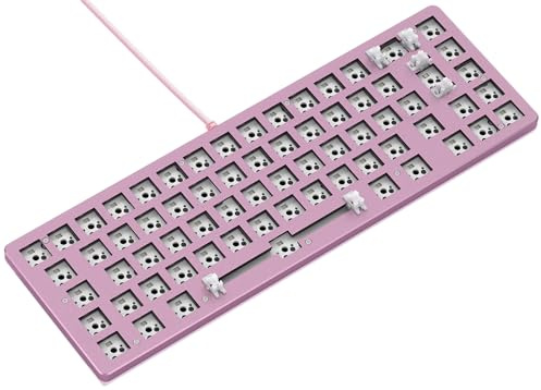 GLORIOUS GMMK 2 Compact 65% Barebones Kit Custom ISO (Rosa) | Design Modulare Hotswap, Retroilluminazione Luce RGB, Piastra Superiore In Alluminio, Compatibile Con Molteplici Sistemi