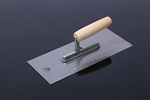 Frattone in acciaio inox al carbonio, spalmatore, cartongesso, stucco per intonacatura e raschiatura-Manico_in_legno_gamba_singola