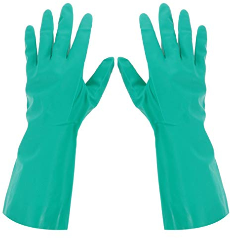 Healifty Ölresistente Gummihandschuhe Hausarbeit Geschirrspülhandschuhe Wasserdichte Handschuhe für Haushaltswaren Küche 1 Paar (grün Größe XL)