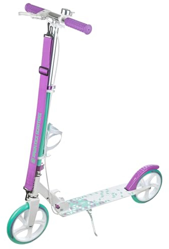 RAVEN Scooter Roller Tretroller Kickscooter für Kinder Erwachsene |klappbar | höhenverstellbar | Tragegurt | Klingel | Flaschenhalter