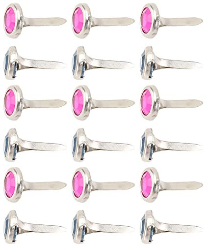 VALICLUD 100stücke Mini Brads Zufallsfarbe Runde Metall-papierklammern Für Scrapbooking Basteln Und Für Bänder Und