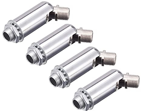 sourcing map Sloped Ceiling Adapter 180 Degree Swivel M10 Thread, for Chandelier Ceiling Pendant Light, Chrome Pack of 4