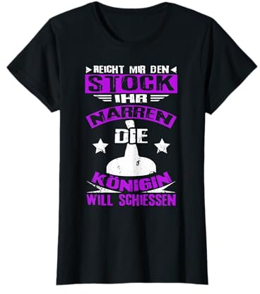 Eisstock Stockschießen königin T-Shirt