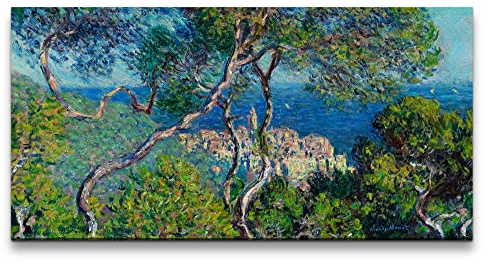 Paul Sinus Remaster 120x60cm Claude Monet Impressionismus weltberühmtes Wandbild Bordighera Sommer Meer