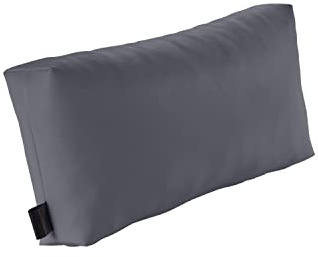 pader medi.tech Massagekopfkissen mit Schaumstoff-Flocken, 45x20x9cm, Therapiekissen, Lagerungskissen für die Physiotherapie mit Kunstlederbezug | abwaschbar, bequem | 28 Anthrazit
