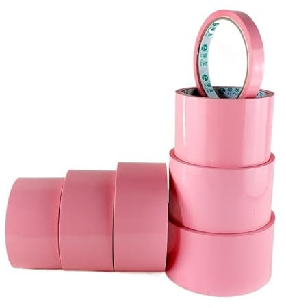 Cinta para Fontanería Cinta adhesiva rosa transparente de Color sólido, cinta de embalaje de montaje, cinta de moda, cinta de cartón colorida de posicionamiento de sellado de alta viscosidad ( Color :