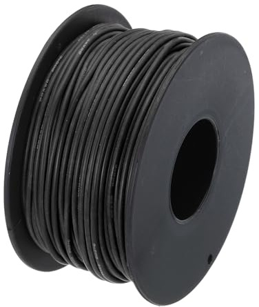 QUARKZMAN 26 gauge silikontråd 26 AWG elektrisk förspänd koppartråd hög temperatur spole 98,4 fot svart för bilmodeller hushållsapparater