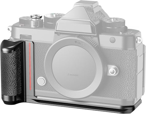 NEEWER Zf Griff L förmiger Handgriff für Nikon Z f, ultradünn, formschlüssig Retro Kamera Montage Basisplatte mit Grip/Aluminium Blitzschuhabdeckung, kompatibel mit Arca Swiss Stativ Fluidkopf,CA073