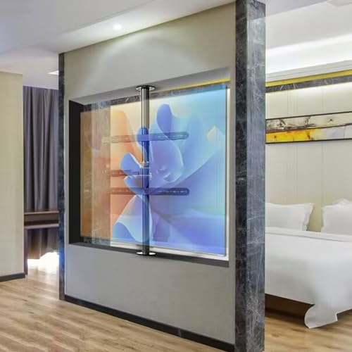 LCD TV Um 360 Grad Drehbarer Rahmen - Aufgehängter TV Schrank – Bodenständer Drehbares Trennwand Rack, Drehbarer TV-Schrank, Drehbare Basis, Passend Für 32-75 Zoll Bildschirme ( Size : 2000-2950mm )