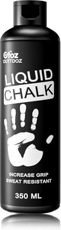OUTTDOZ Pro Grade Liquid Chalk Mess-Free Gym Chalk for Weightlifting, Gymnastics, Rock Climbing, Dancing, Dries in Seconds| 1 × 12 oz