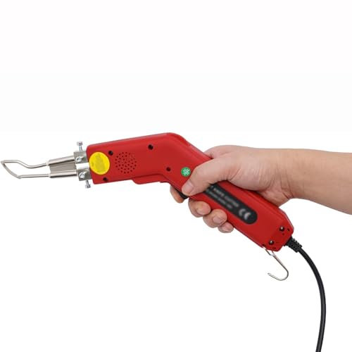 Electric Hot Knife Cutter Tool, Electric Foam Grooving Carving Knife with 15-Position Temperature Adjustment Knob, for Foam Sponge Cloth Canvas Ribbon Nylon Rope Cutting