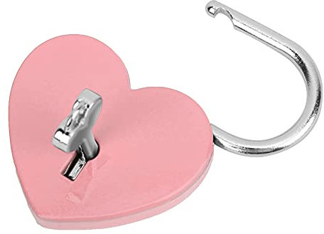 Tbest Lucchetti e coniglietti, in metallo, colorati, squisito lucchetto, per uso domestico con chiavi, 45 x 59 mm, viola (PINK)