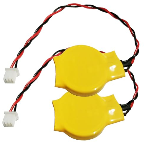 CHUNCAIL 2 x BIOS Akku Kompatibel für HP/CompaQ Mini 110, 110-1100, 2133, 700, 730 Computer Notebook (210mAh, 3V, Li-Ion Gehäuse Ersatz für CR2032