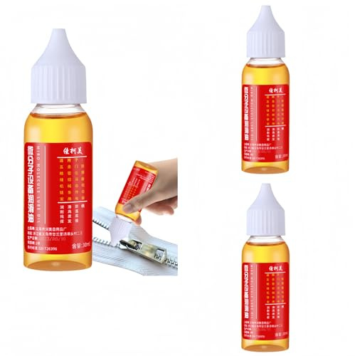 3 Pack Lubrifiant pour porte de garage,Lubrifiant pour serrures,Huile lubrifiante de serrure longue durée,Lubrifiant de charnière de porte grinçante pour porte（30ml*3）