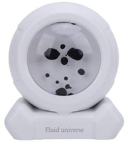 ZJchao Ferrofluid Lautsprecher, Magnetic Fluid Music Visualizer für Zuhause, Büro, Camping und Party (Weiss)