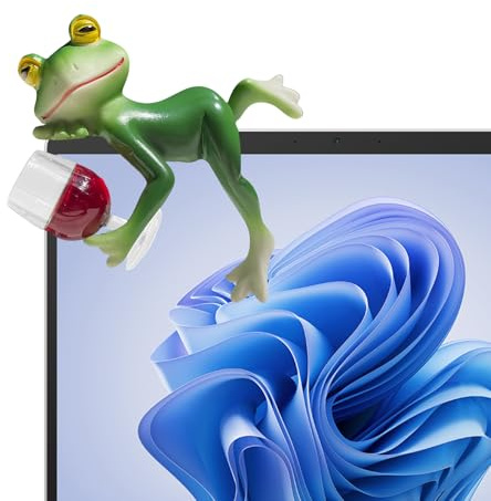 FINELYCR Grenouille Decoration Jardin, Résine Grenouille Décoration Jardin Extérieur, Fantaisiste Grenouille et Mini-Verre à vin, Convient pour Les Jardinières, Les Jardins, Les Aquariums