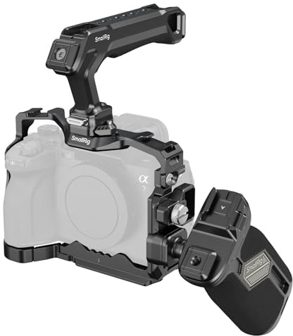 SMALLRIG HawkLock Quick Release Cage Kit for Sony Alpha A7 V / 7R V / A7 IV / A7S III, with Top Handle/Side Handle/Cable Clamp for HDMI - 5599
